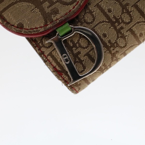 Dior Rasta Saddle Wallet Trotter Monogram Canvas and Leather Print Y2K Galliano - Picture 12 of 12